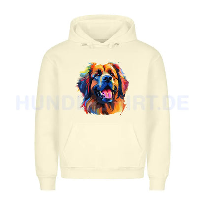 Premium Hoodie "Leonberger - Paint" Beige – hunde-shirt.de