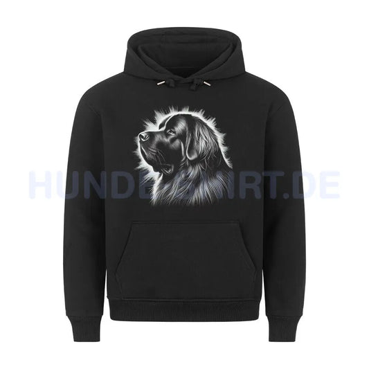 Premium Hoodie "Leonberger Shine" Schwarz – hunde-shirt.de