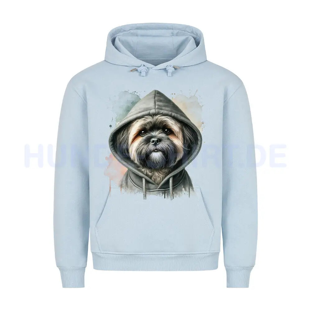 Premium Hoodie "Lhasa Apso Hooded 2" Babyblau – hunde-shirt.de