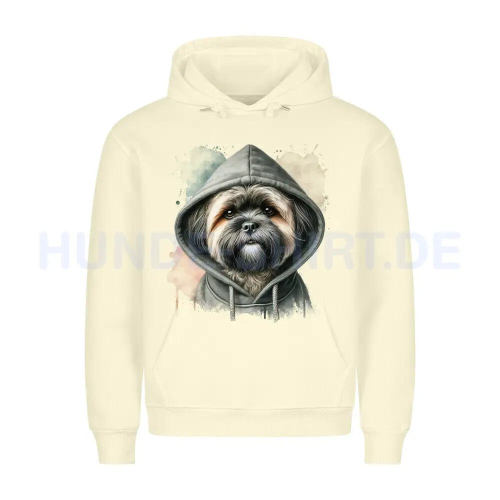 Premium Hoodie "Lhasa Apso Hooded 2" Beige – hunde-shirt.de