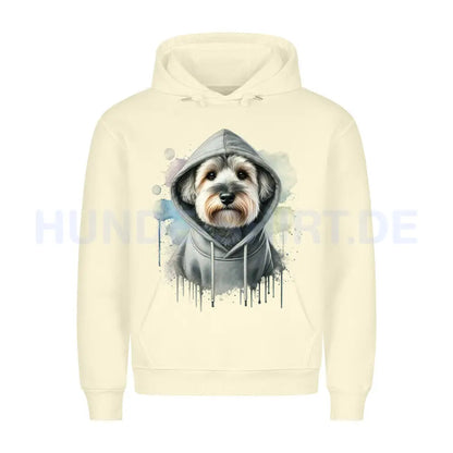 Premium Hoodie "Löwchen Hooded 2" Beige – hunde-shirt.de