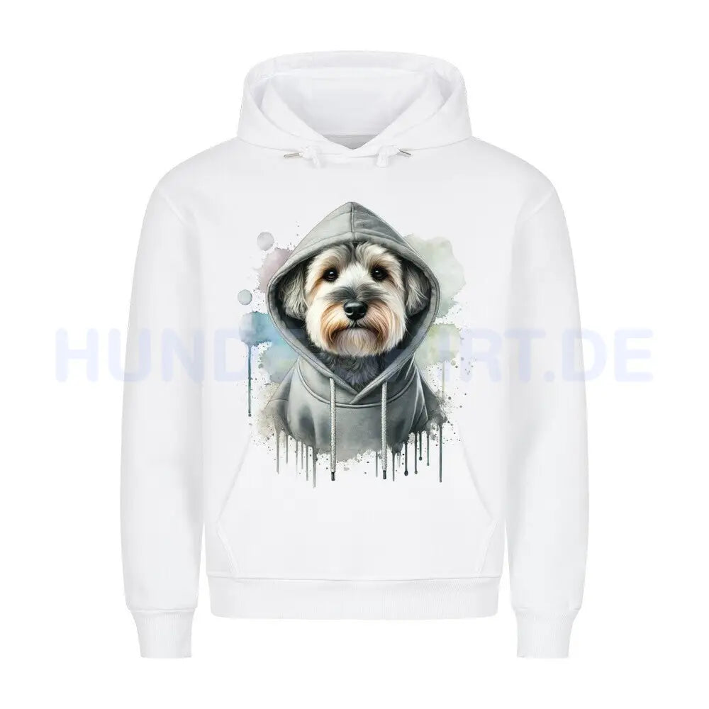 Premium Hoodie "Löwchen Hooded 2" Weiß – hunde-shirt.de