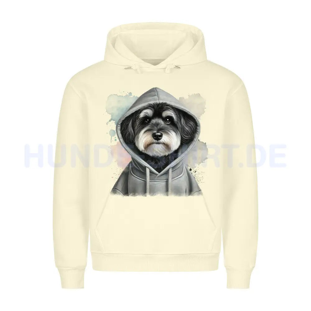 Premium Hoodie "Löwchen Hooded" Beige – hunde-shirt.de