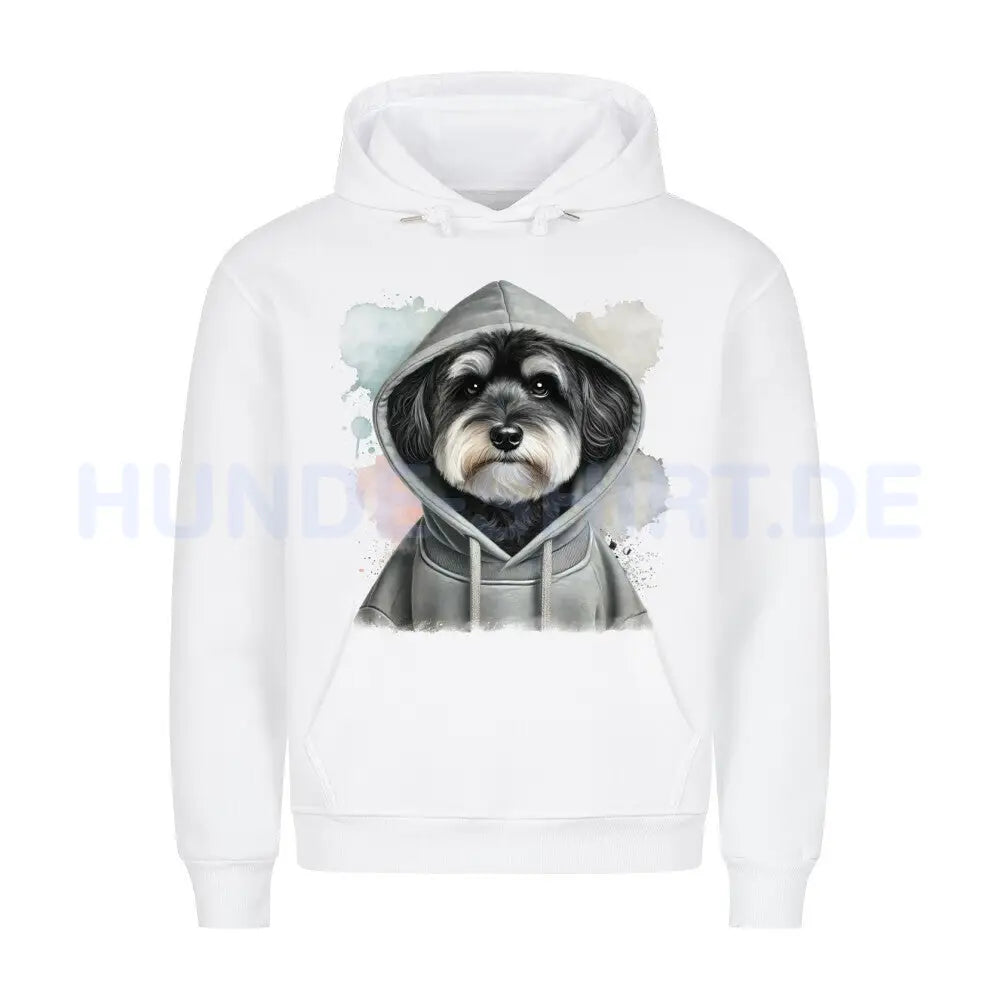 Premium Hoodie "Löwchen Hooded" Weiß – hunde-shirt.de