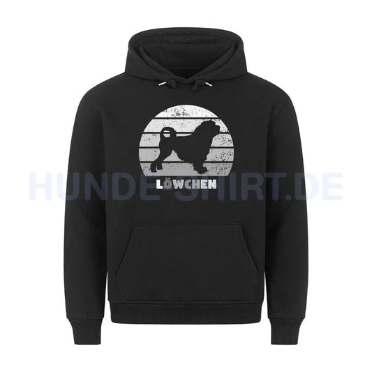 Premium Hoodie "Löwchen S" Schwarz – hunde-shirt.de