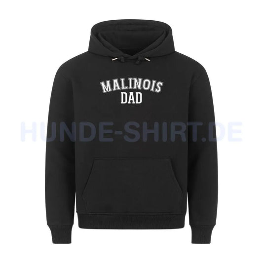 Premium Hoodie "Malinois - DAD" Schwarz – hunde-shirt.de