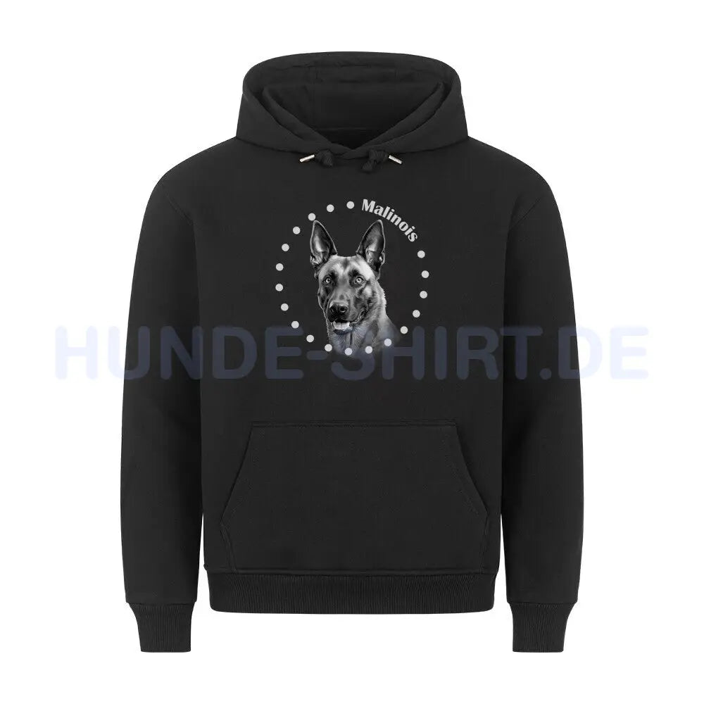 Premium Hoodie "Malinois R" Schwarz – hunde-shirt.de