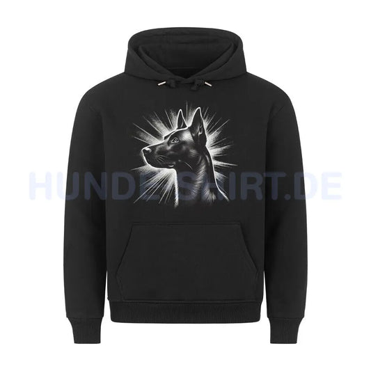 Premium Hoodie "Malinois - Shine" Schwarz – hunde-shirt.de