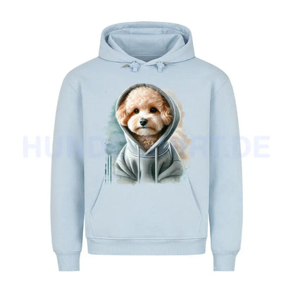 Premium Hoodie "Maltipoo Hooded 2" Babyblau – hunde-shirt.de