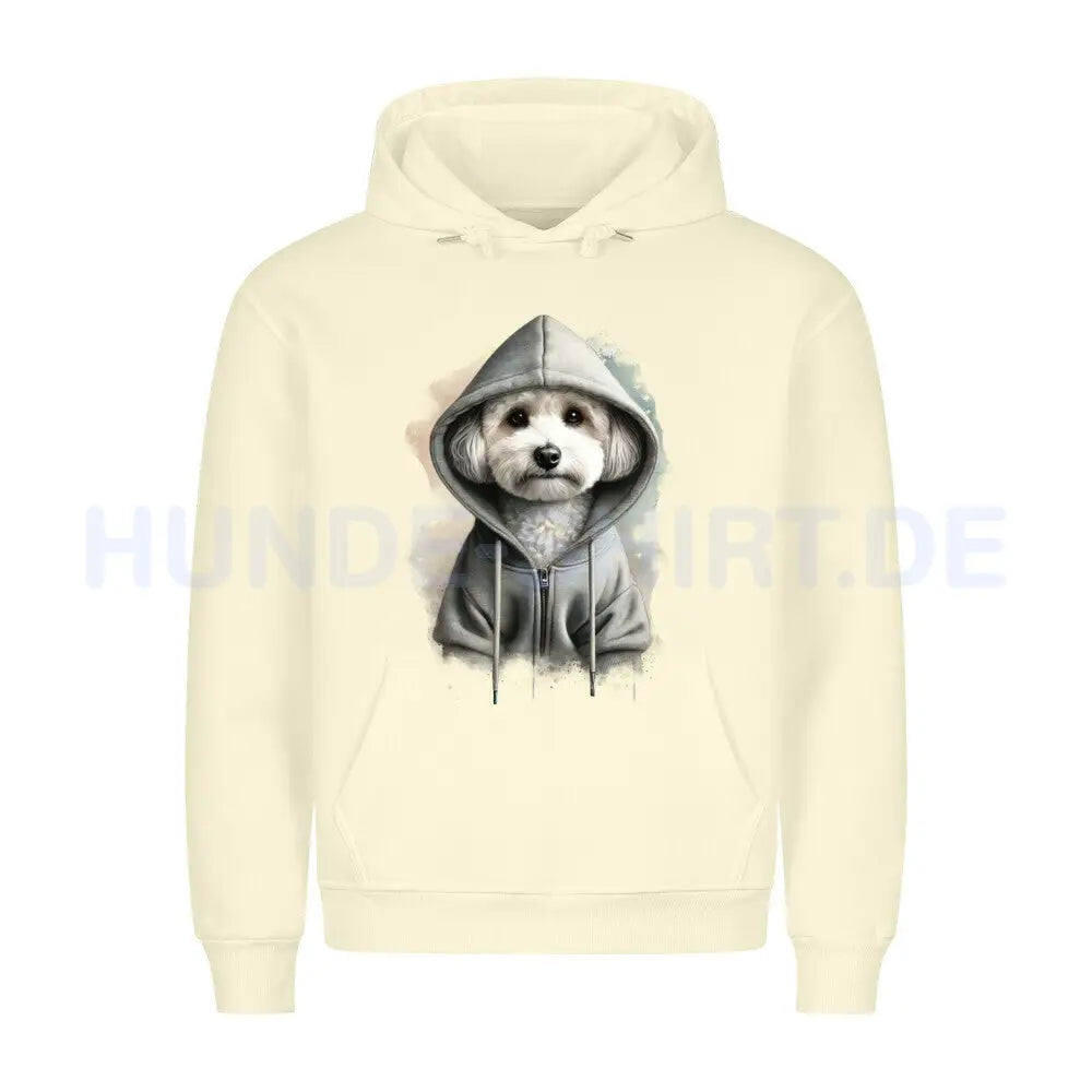 Premium Hoodie "Maltipoo Hooded" Beige – hunde-shirt.de