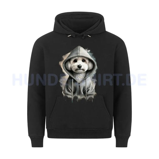 Premium Hoodie "Maltipoo Hooded" Schwarz – hunde-shirt.de