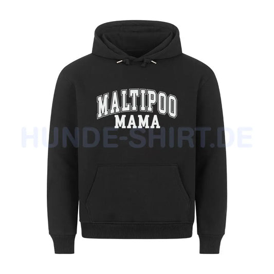 Premium Hoodie "Maltipoo - Mama" Schwarz – hunde-shirt.de