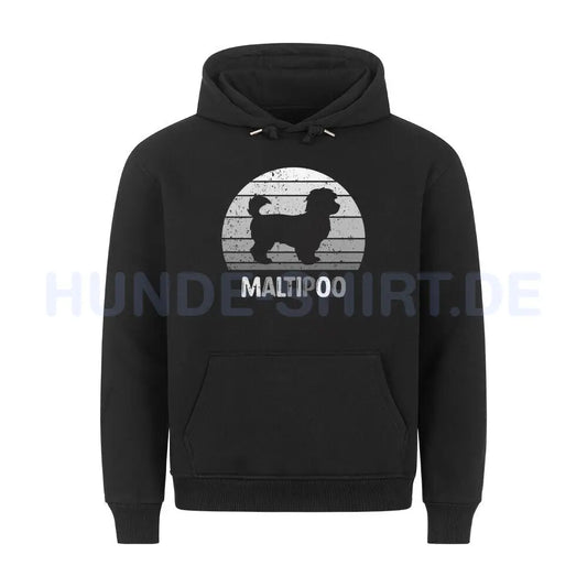 Premium Hoodie "Maltipoo S" Schwarz – hunde-shirt.de