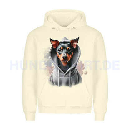 Premium Hoodie "Manchester Terrier Hooded" Beige – hunde-shirt.de