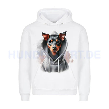 Premium Hoodie "Manchester Terrier Hooded" Weiß – hunde-shirt.de