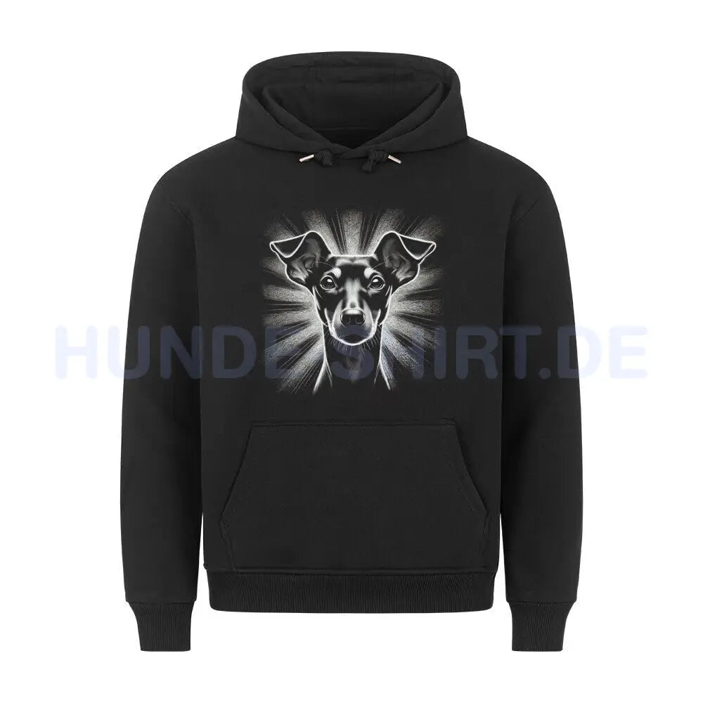 Premium Hoodie "Manchester Terrier - Shine 2" Schwarz – hunde-shirt.de