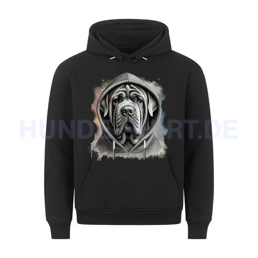 Premium Hoodie "Mastino Napoletano Hooded" Schwarz – hunde-shirt.de