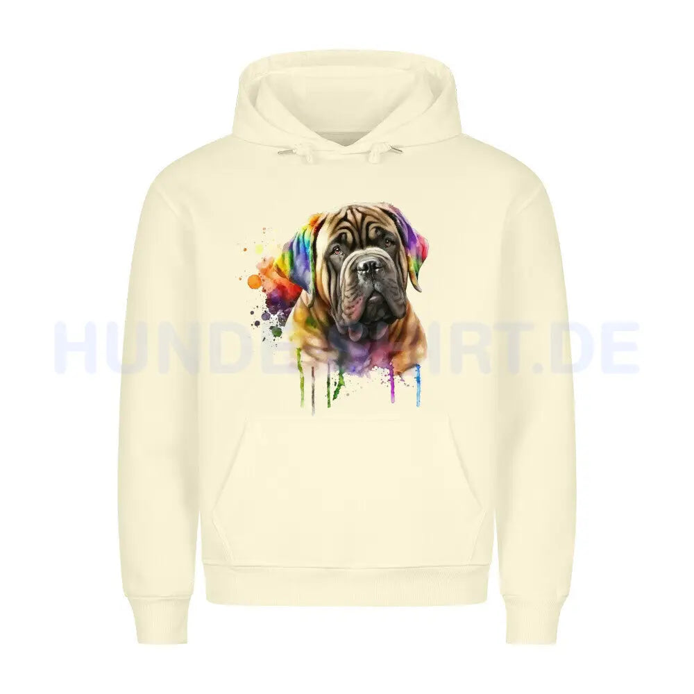 Premium Hoodie "Mastino - Paint" Beige – hunde-shirt.de