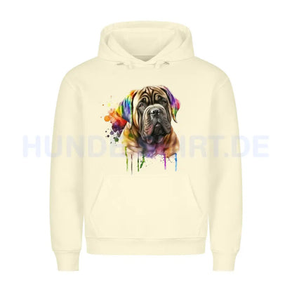 Premium Hoodie "Mastino - Paint" Beige – hunde-shirt.de