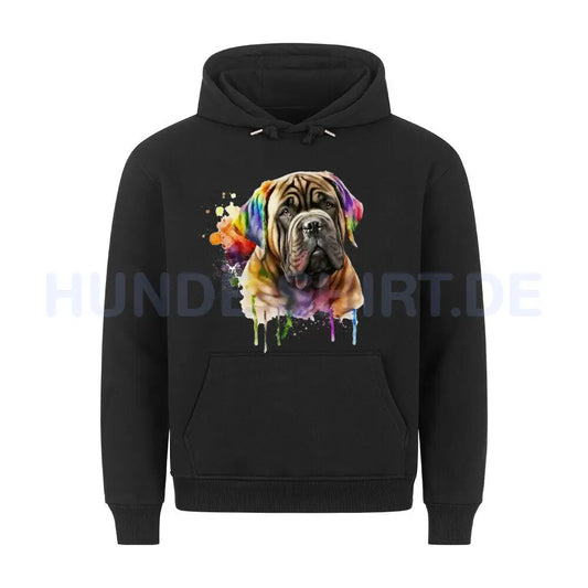 Premium Hoodie "Mastino - Paint" Schwarz – hunde-shirt.de