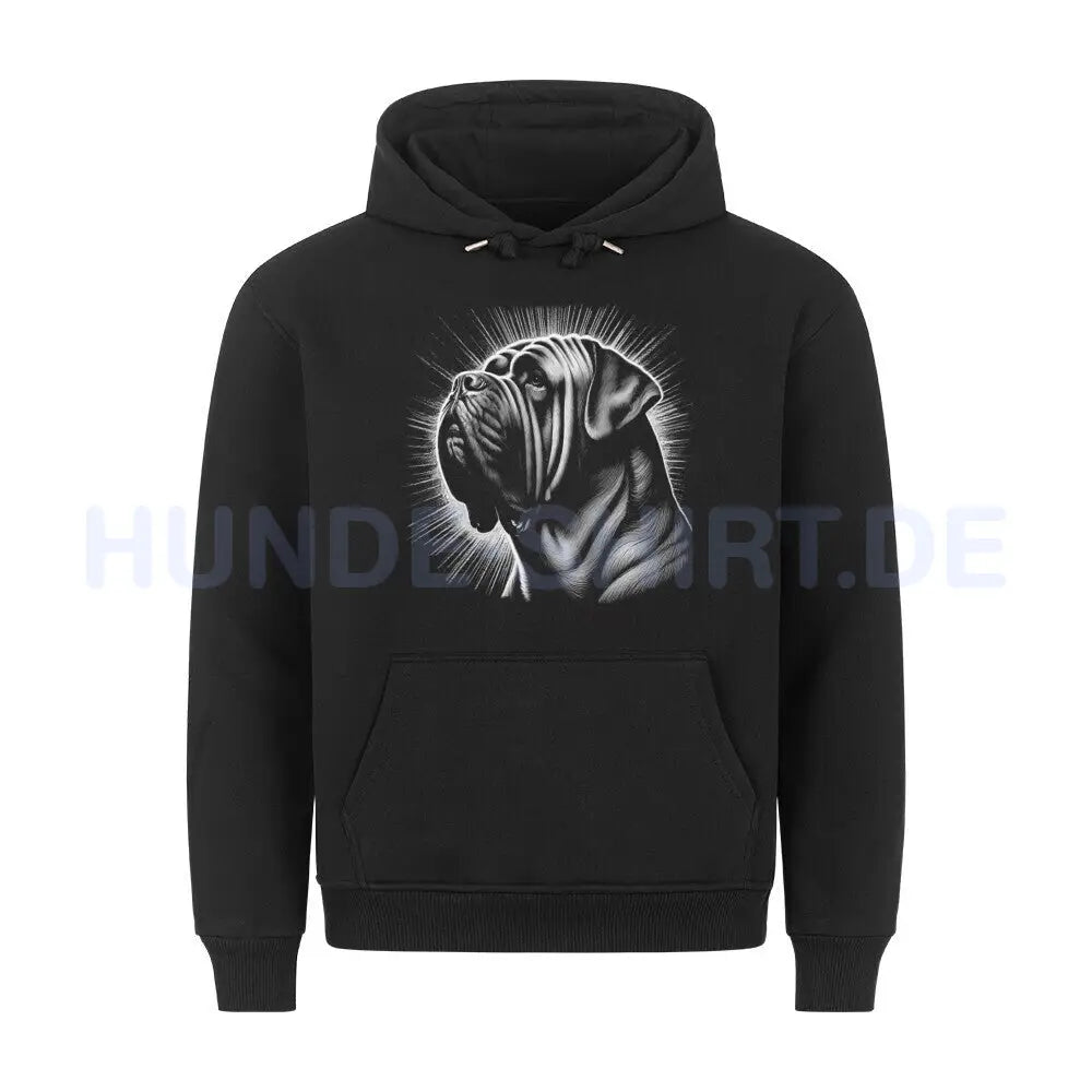 Premium Hoodie "Mastino - Shine" Schwarz – hunde-shirt.de