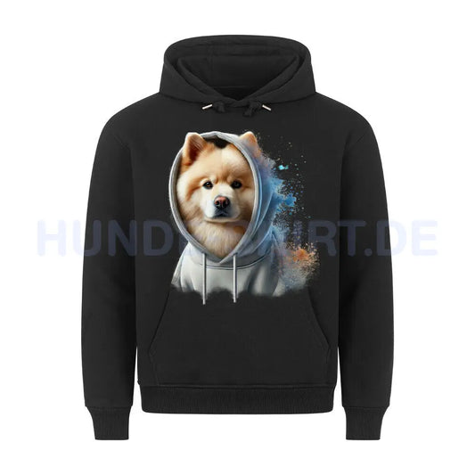 Premium Hoodie "Mittelspitz Hooded" Schwarz – hunde-shirt.de