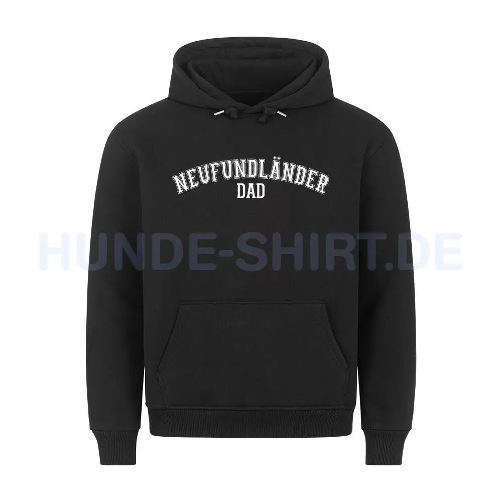 Premium Hoodie "Neufundländer - DAD" Schwarz – hunde-shirt.de