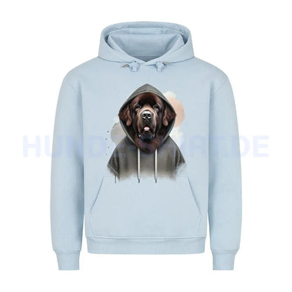 Premium Hoodie "Neufundländer Hooded 2" Babyblau – hunde-shirt.de