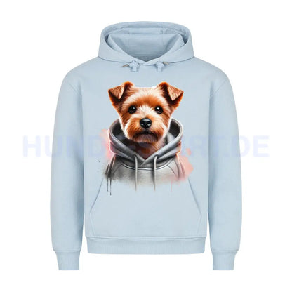 Premium Hoodie "Norfolk Terrier Hooded" Babyblau – hunde-shirt.de