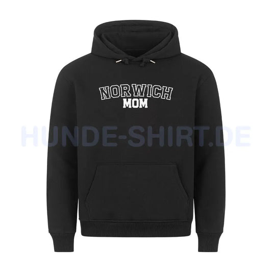 Premium Hoodie "Norwich - MOM" Schwarz – hunde-shirt.de