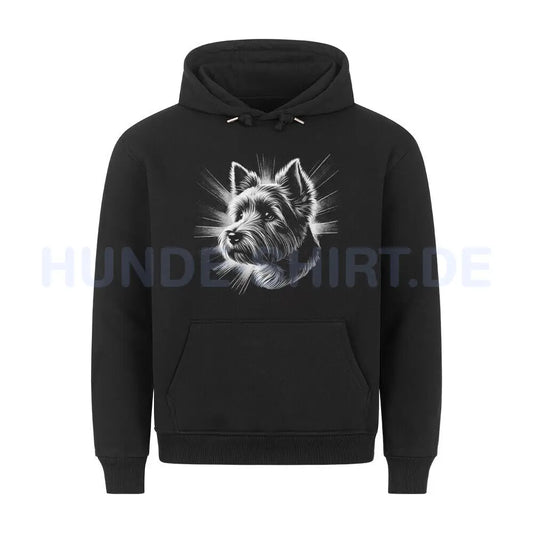 Premium Hoodie "Norwich - Shine" Schwarz – hunde-shirt.de