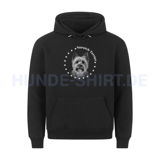 Premium Hoodie "Norwich Terrier R" Schwarz – hunde-shirt.de