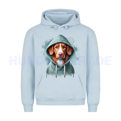 Premium Hoodie "Nova Scotia Duck Tolling Retriever Hooded" Babyblau – hunde-shirt.de