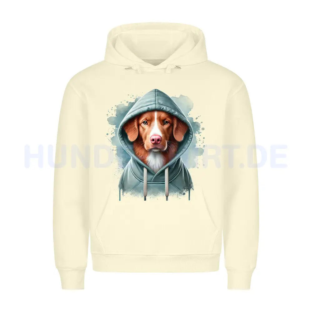 Premium Hoodie "Nova Scotia Duck Tolling Retriever Hooded" Beige – hunde-shirt.de