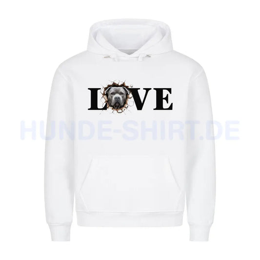 Premium Hoodie "OEB grau Love" Weiß – hunde-shirt.de