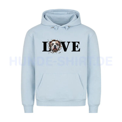 Premium Hoodie "OEB Love" Babyblau – hunde-shirt.de