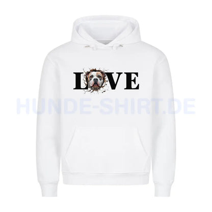 Premium Hoodie "OEB Love" Weiß – hunde-shirt.de