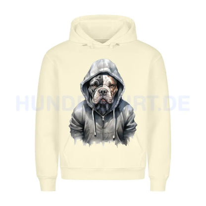 Premium Hoodie "Old English Bulldog Hooded" Beige – hunde-shirt.de