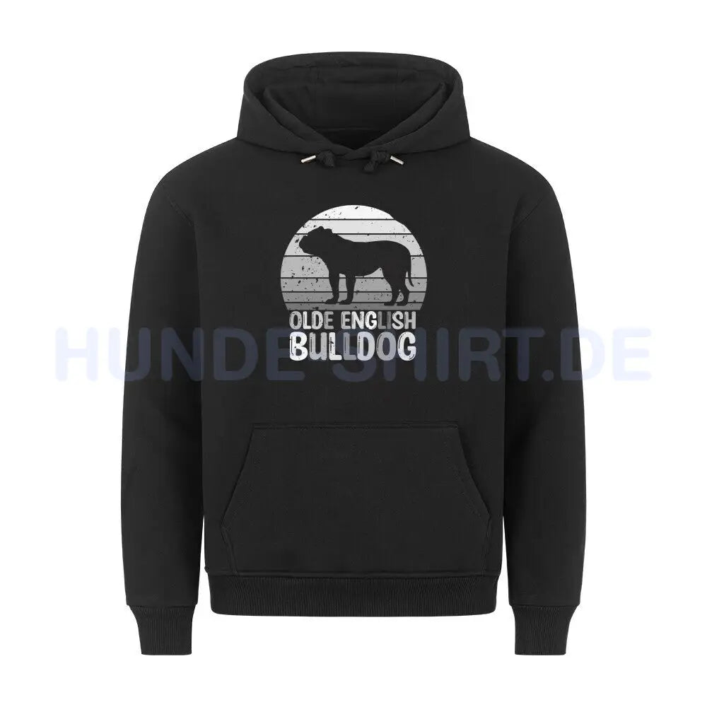 Premium Hoodie "Old English Bulldog S" Schwarz – hunde-shirt.de