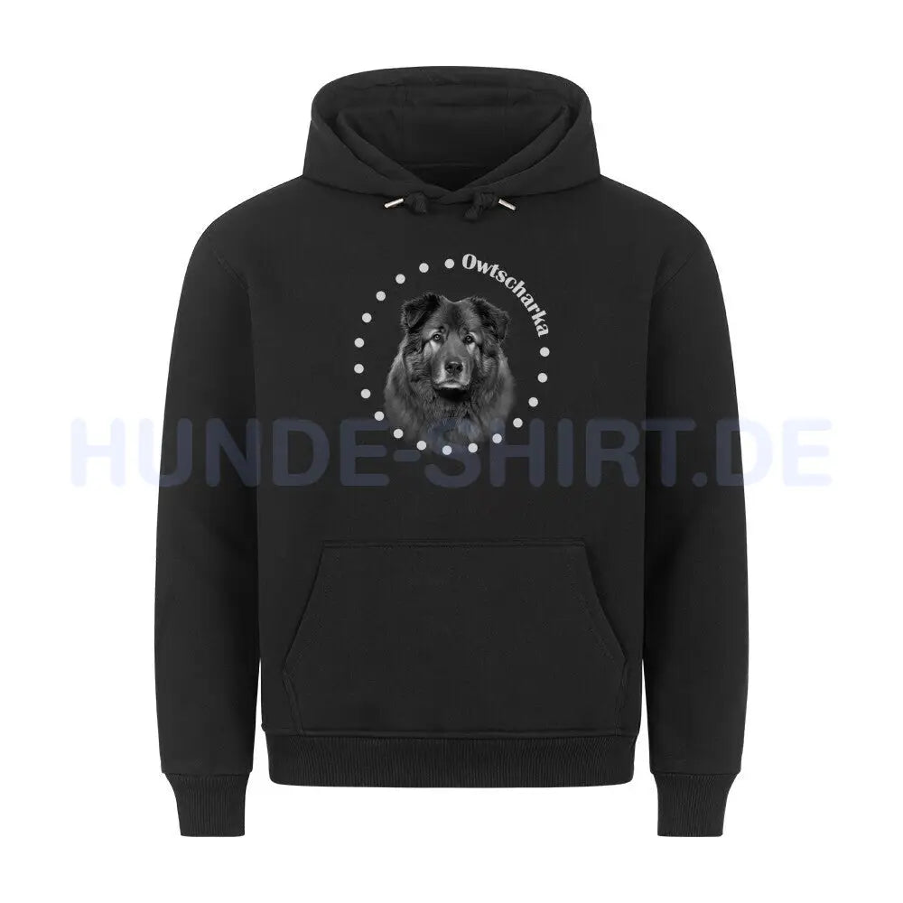 Premium Hoodie "Owtscharka R" Schwarz – hunde-shirt.de