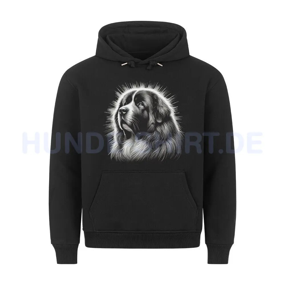 Premium Hoodie "Owtscharka - Shine" Schwarz – hunde-shirt.de