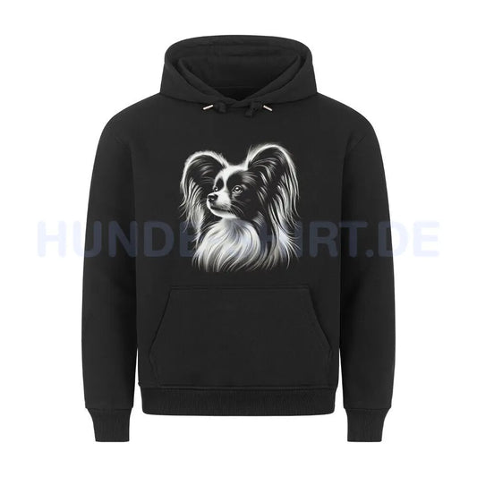 Premium Hoodie "Papillon - Shine" Schwarz – hunde-shirt.de