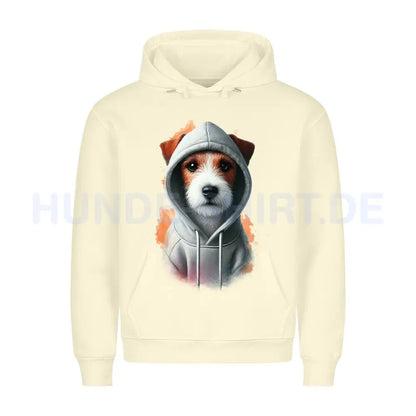 Premium Hoodie "Parson Russell Terrier Hooded" Beige – hunde-shirt.de