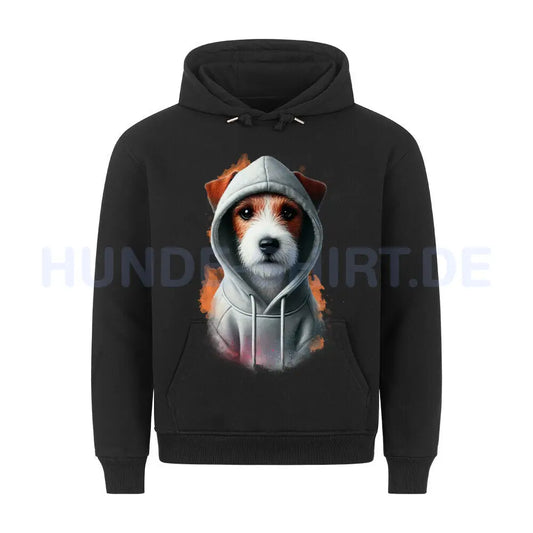 Premium Hoodie "Parson Russell Terrier Hooded" Schwarz – hunde-shirt.de