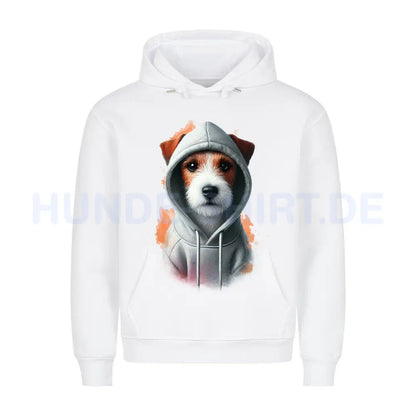 Premium Hoodie "Parson Russell Terrier Hooded" Weiß – hunde-shirt.de