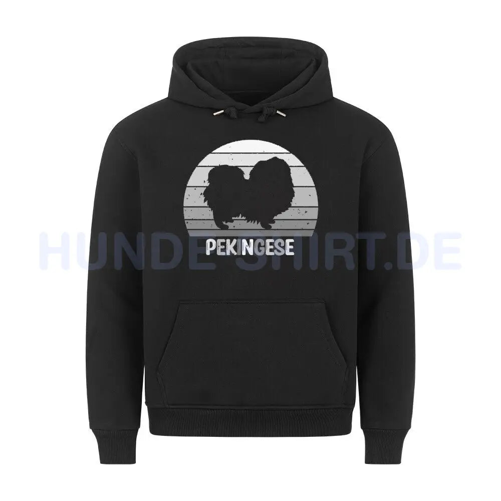 Premium Hoodie "Pekingese" Schwarz – hunde-shirt.de