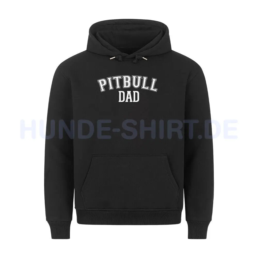 Premium Hoodie "Pitbull - DAD" Schwarz – hunde-shirt.de