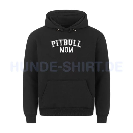 Premium Hoodie "Pitbull - MOM" Schwarz – hunde-shirt.de