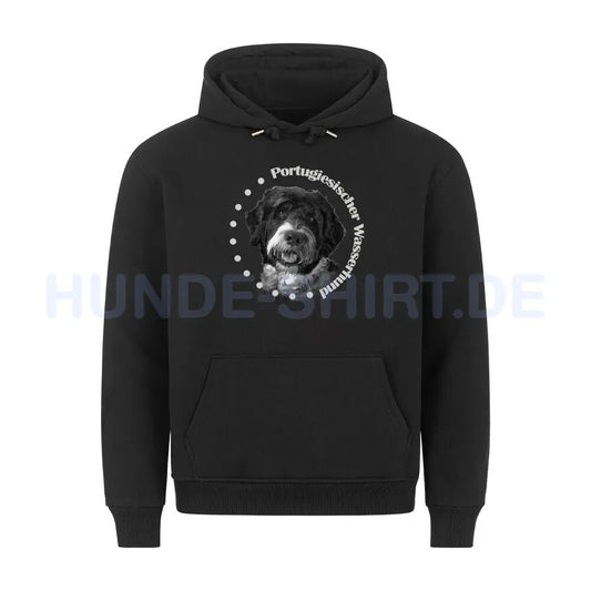 Premium Hoodie "Portugiesischer Wasserhund R" Schwarz – hunde-shirt.de