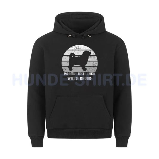 Premium Hoodie "Portugiesischer Wasserhund" Schwarz – hunde-shirt.de